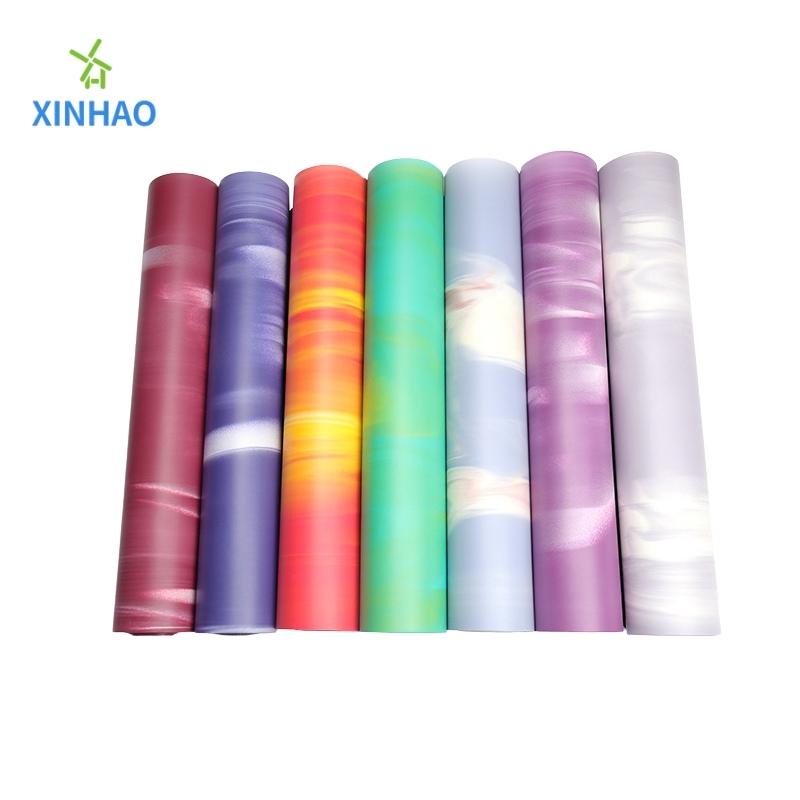 Gradientfarve Natural Pu Rubber Yoga Mat Wholesale, Gradient Color Environmental Protection Not-Slip Sports and Fitness Mat